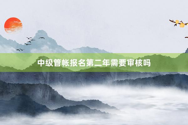 中级管帐报名第二年需要审核吗