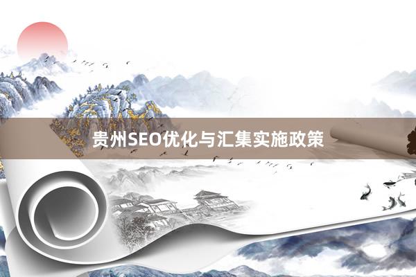 贵州SEO优化与汇集实施政策