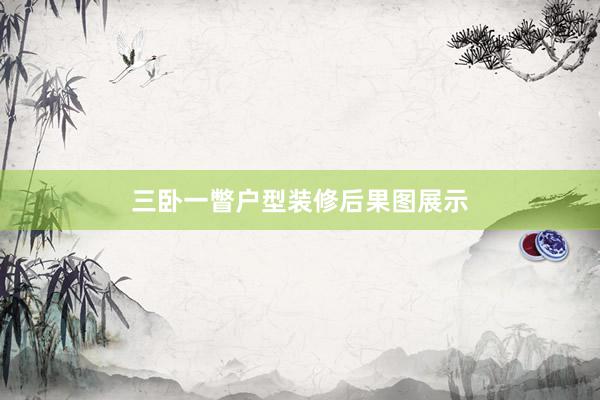 三卧一瞥户型装修后果图展示
